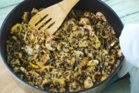 mushroom and quinoa saute