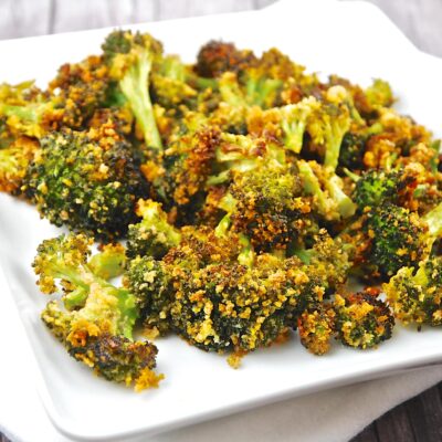 roasted parmesan garlic broccoli