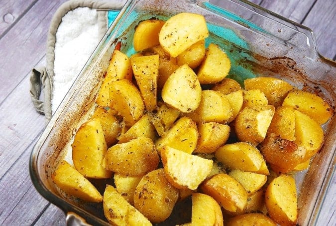 Greek Roasted Lemon Potatoes