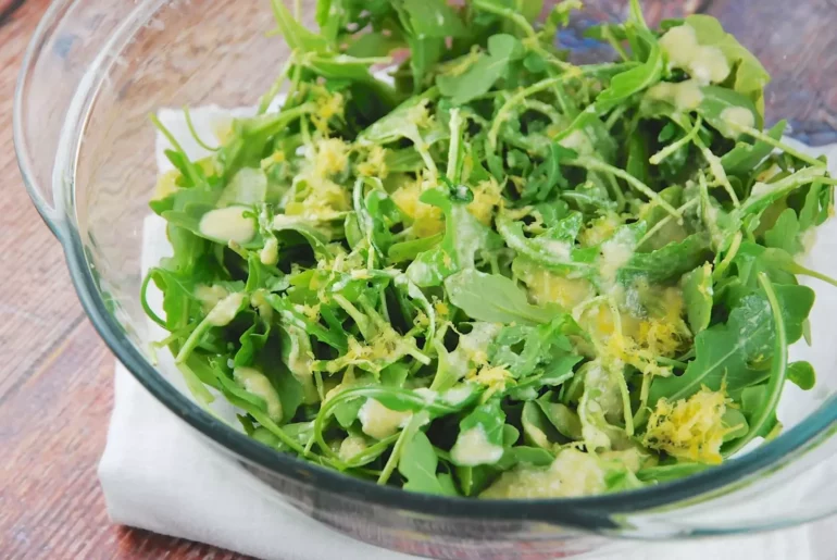 lemon parmesan arugula salad