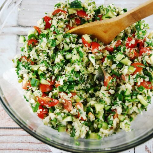 LowCarb Cauliflower Rice With Sumac Recipe LaaLoosh