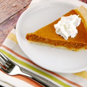 low calorie pumpkin pie