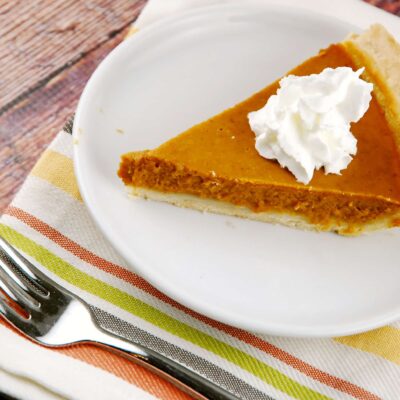 low calorie pumpkin pie