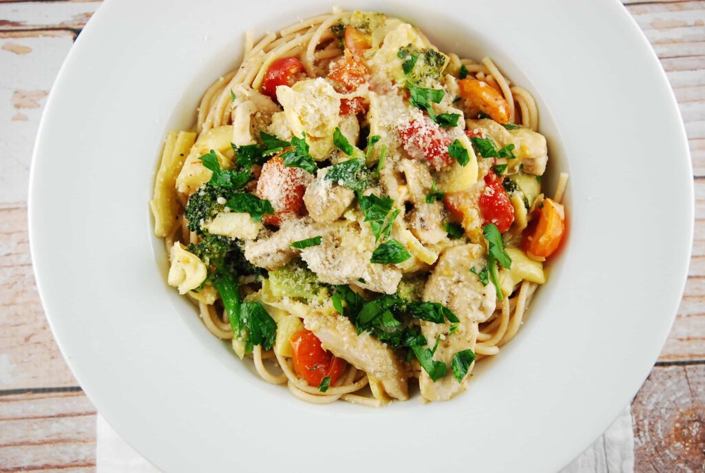 Artichoke Chicken Pasta Recipe | LaaLoosh