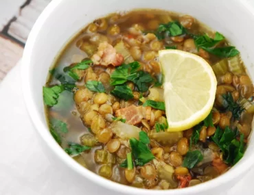 lentil bacon soup