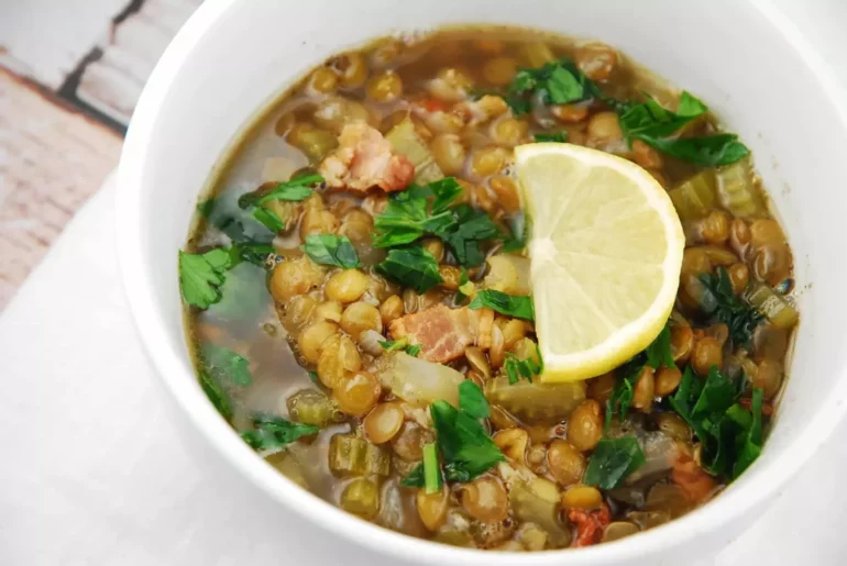 lentil bacon soup