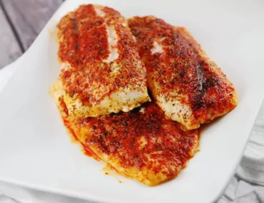 spiced oven roasted cod