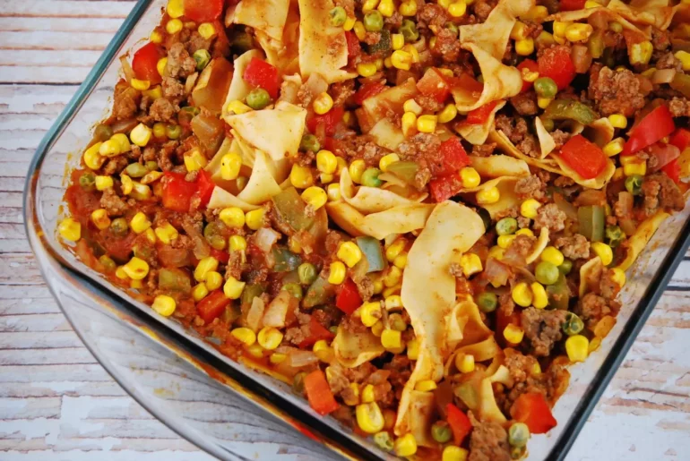 ground beef and noodle casserole