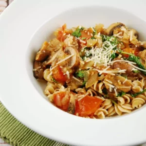 arugula and mushroom pasta