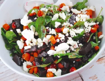 roasted beet and carrot salad