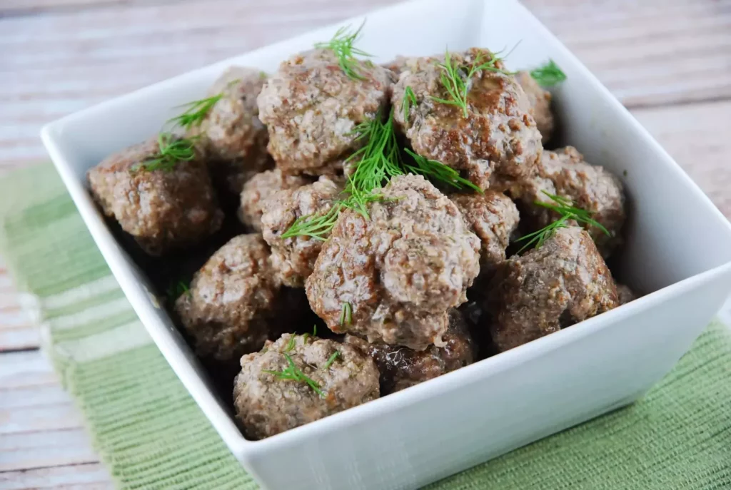 ranch seasoned beef meatballs