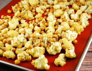 spiced cauliflower and garbanzo beans