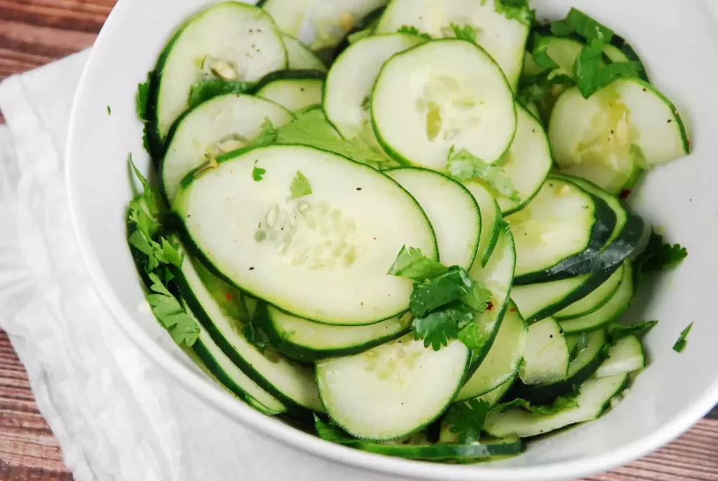 cilantro lime cucumber salad