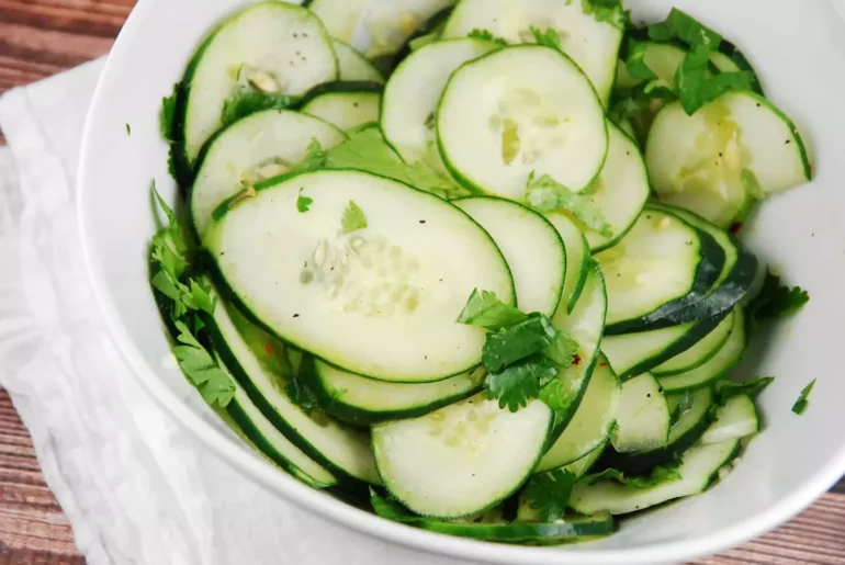 cilantro lime cucumber salad