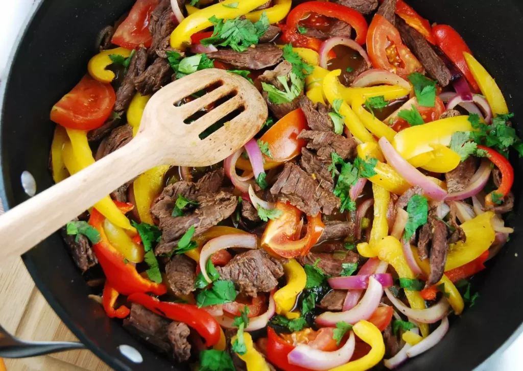 peruvian beef saltado