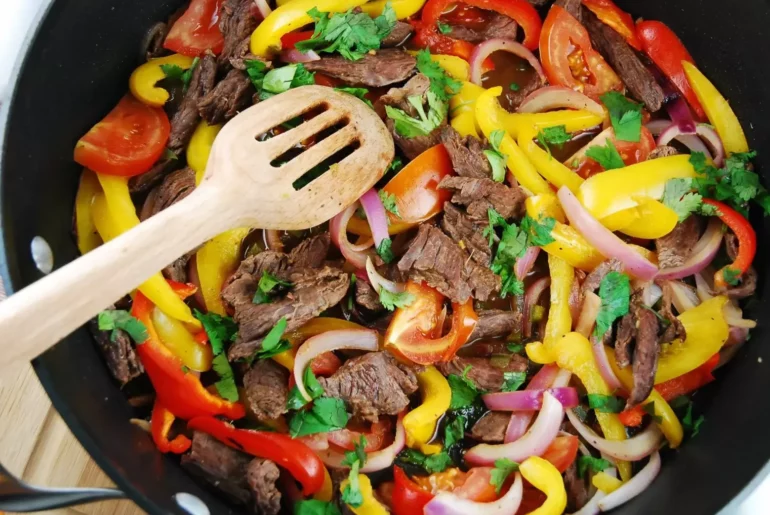 peruvian beef saltado