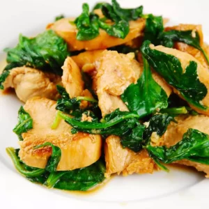 chicken and spinach saute