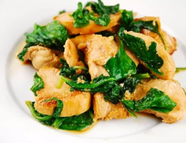 chicken and spinach saute