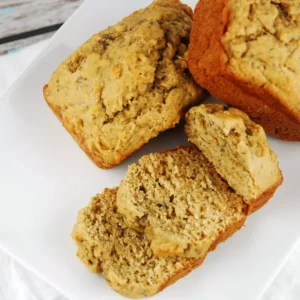 whole wheat banana nut mini loaves