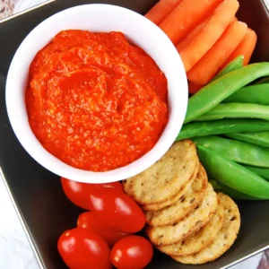 roasted red pepper and eggplant dip