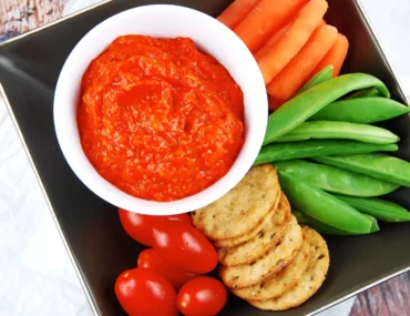 roasted red pepper and eggplant dip