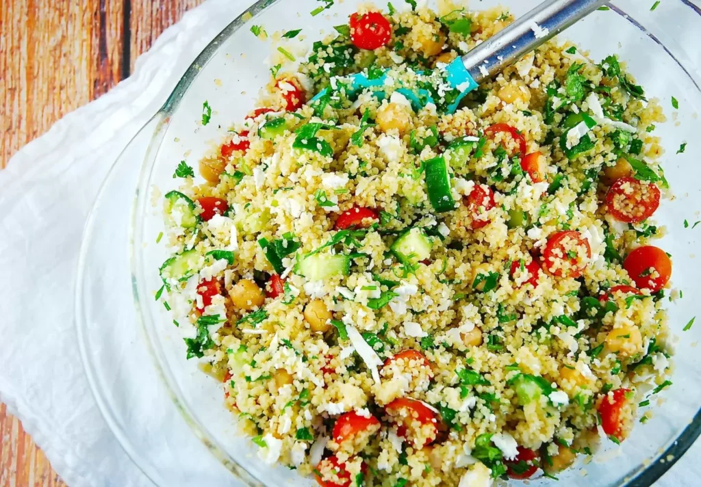 cous cous feta salad