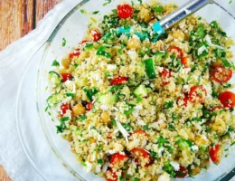 cous cous feta salad