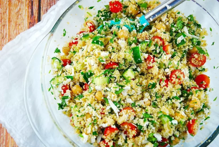 cous cous feta salad