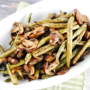 balsamic garlic roasted green beans