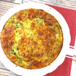 broccoli and cheddar crustless quiche