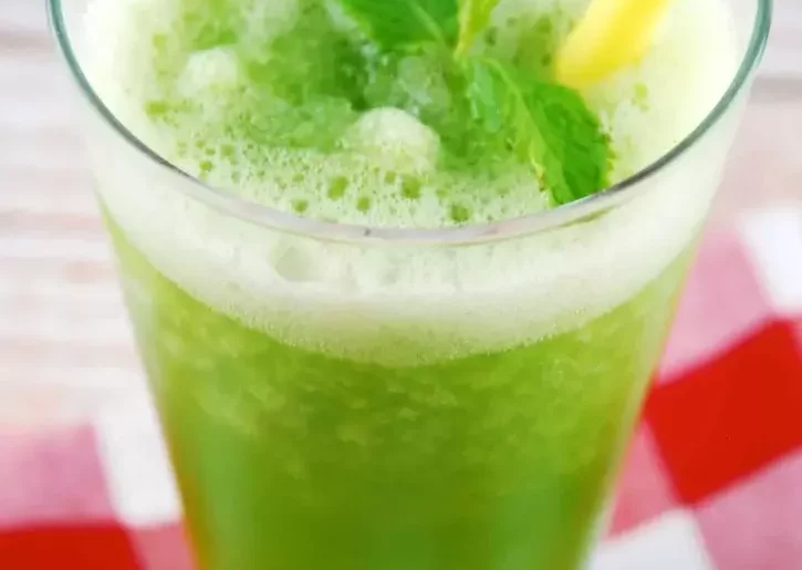 mint lemonade slushy