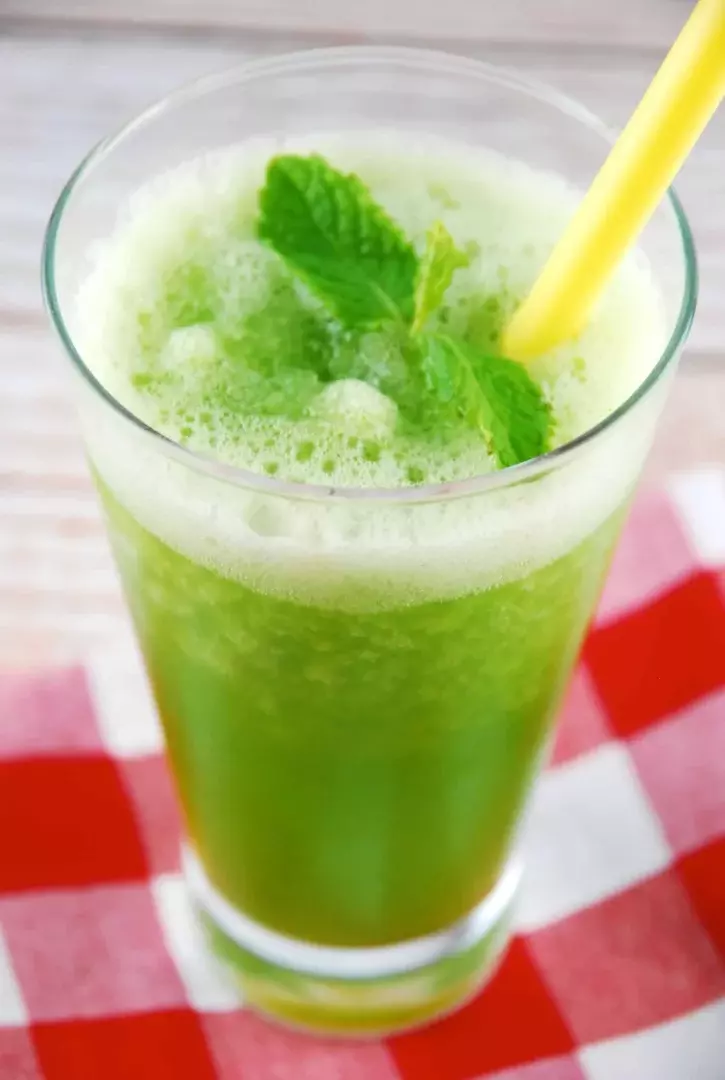 mint lemonade slushy