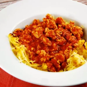 spaghetti squash bolognese