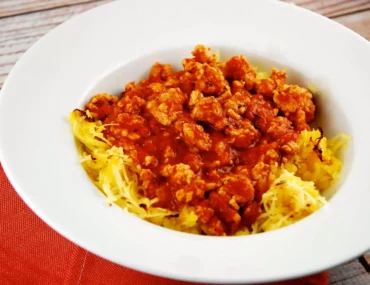 spaghetti squash bolognese