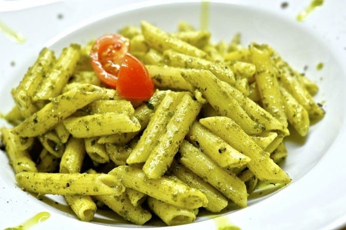 Pasta with Spinach Pesto