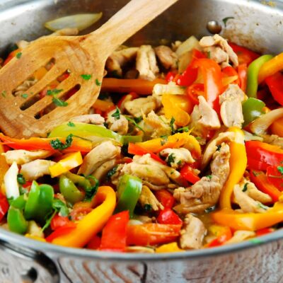 peruvian chicken stir fry