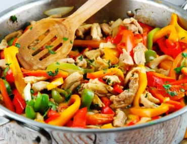 peruvian chicken stir fry