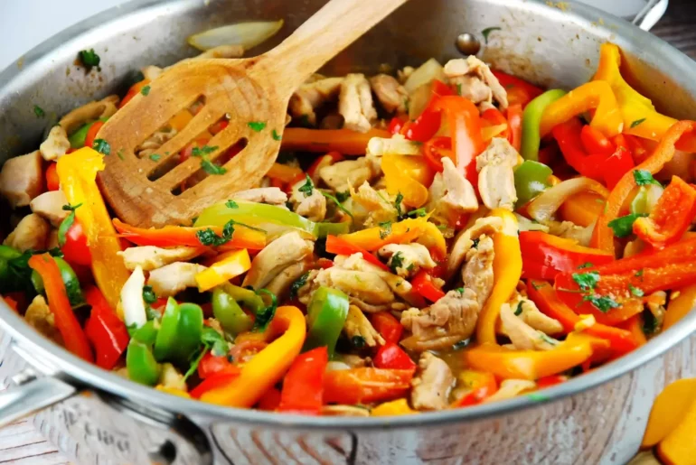 peruvian chicken stir fry