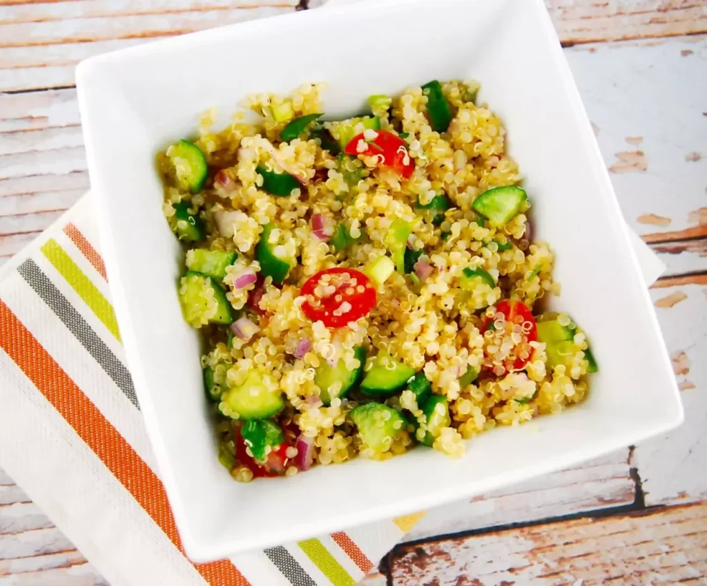 quinoa cucumber tomato salad