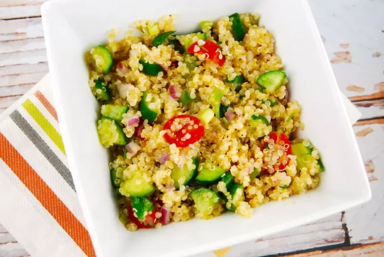 quinoa cucumber tomato salad