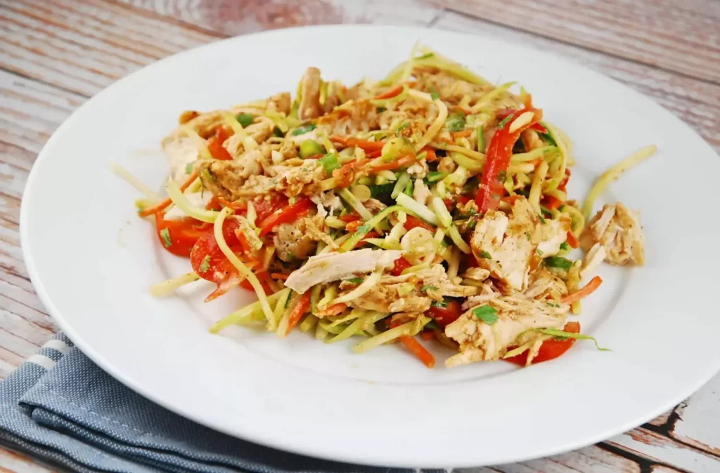 chicken and broccoli slaw salad