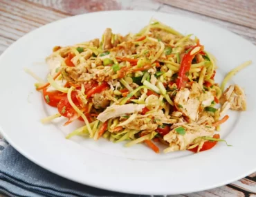 chicken and broccoli slaw salad