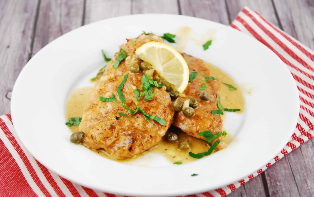 Creamy Lemon Parmesan Chicken Piccata Recipe | LaaLoosh