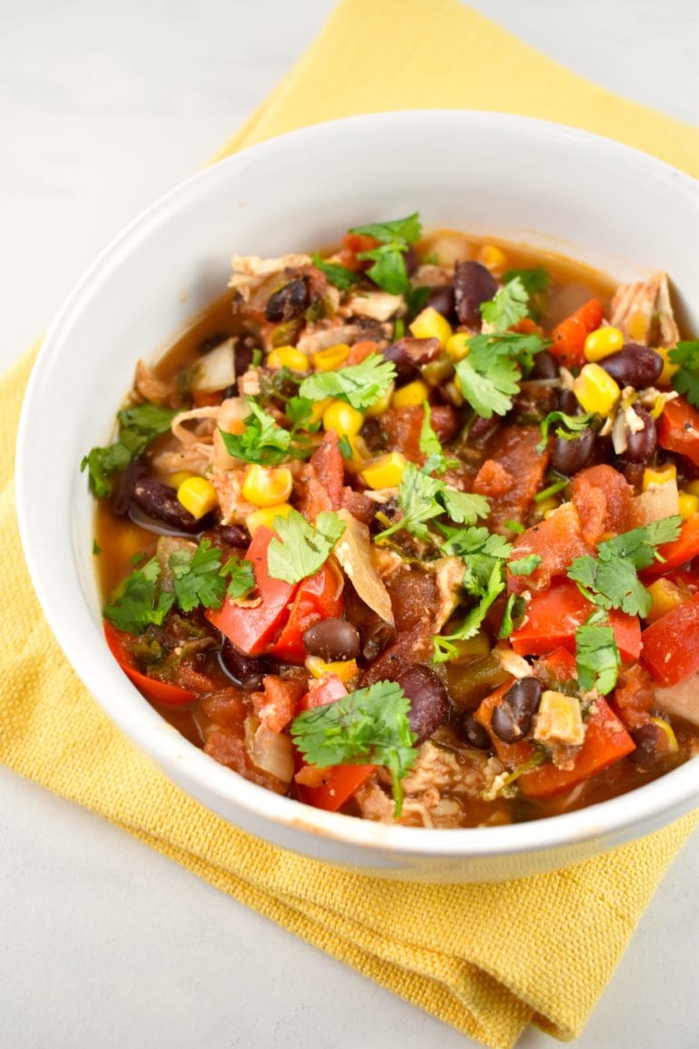 Crock Pot Chicken Taco Chili 