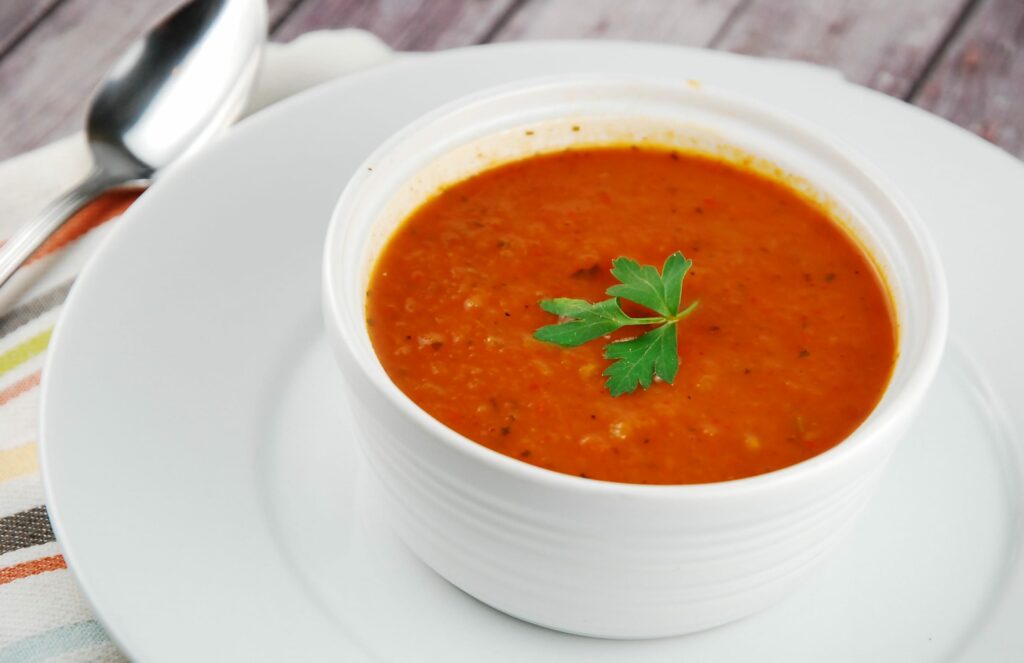 roasted red pepper tomato soup