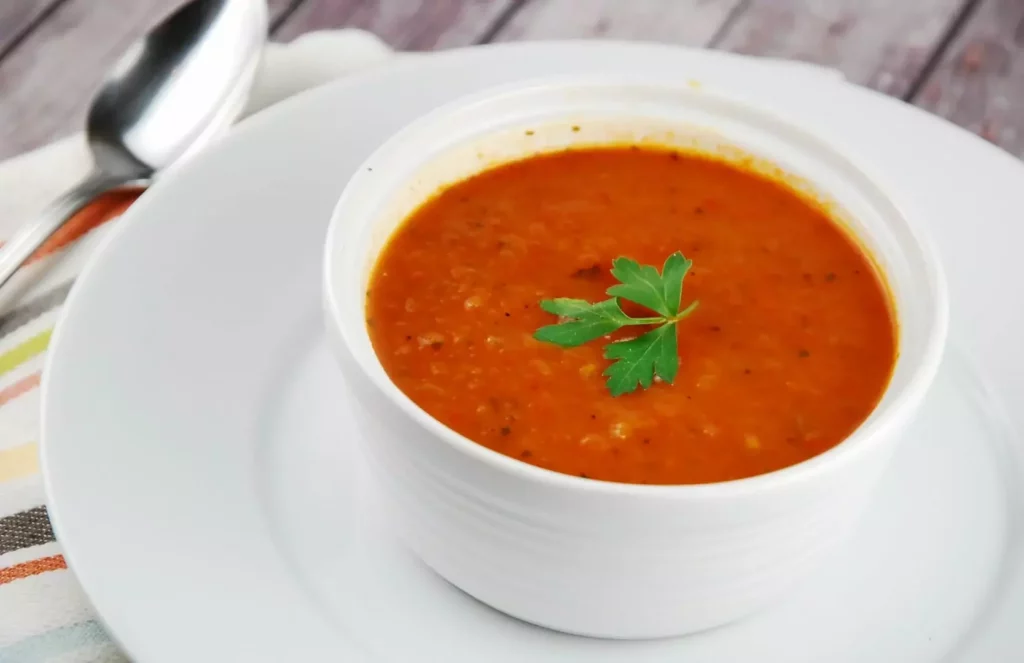 roasted red pepper tomato soup