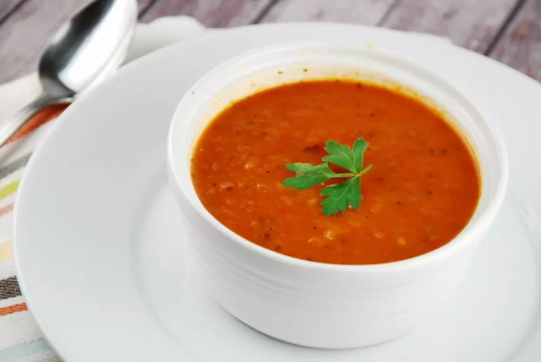 roasted red pepper tomato soup