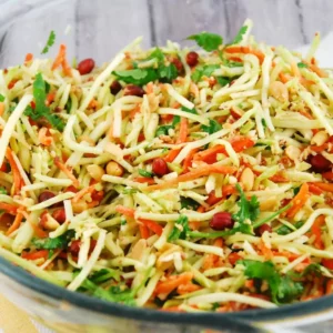 thai ginger peanut slaw