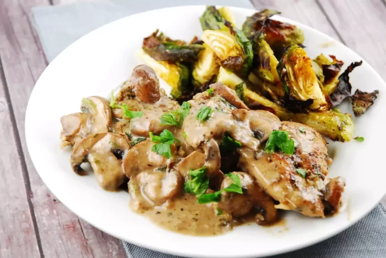 italian herbed chicken mushroom wine sauce