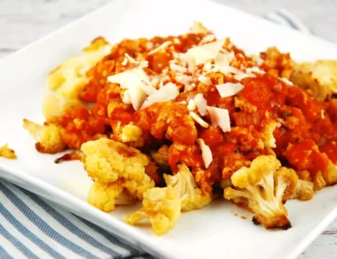 roasted cauliflower chicken bolognese